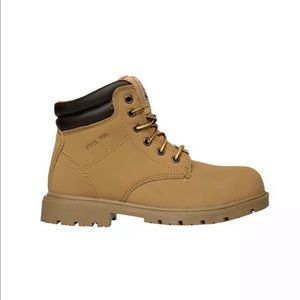 New Brahma steel toe lace up suede work boots